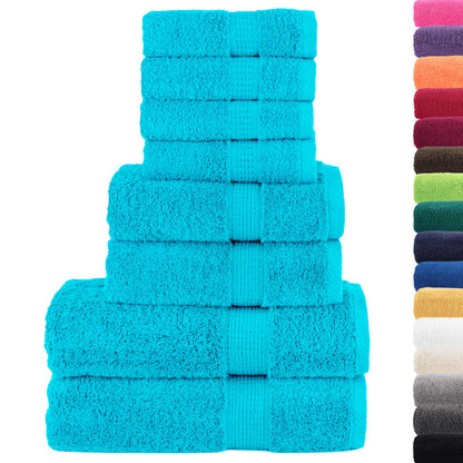Set ASciugamani SOLUND 8 pz Turchesi 600 gsm