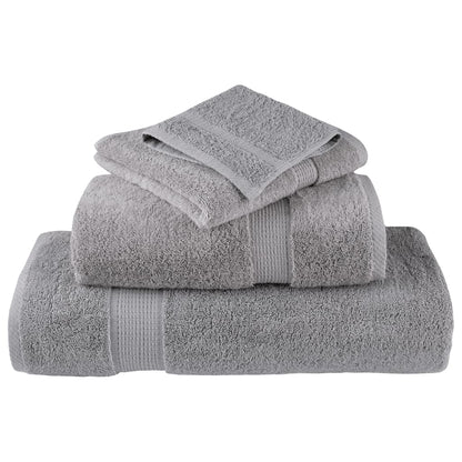 Set ASciugamani SOLUND 6 pz Grigio 600 gsm