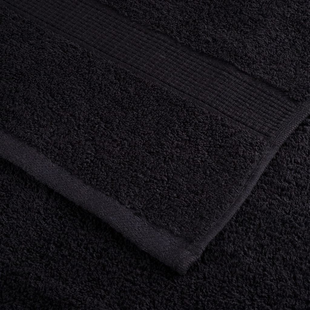 Set ASciugamani SOLUND 6 pz Neri 600 gsm