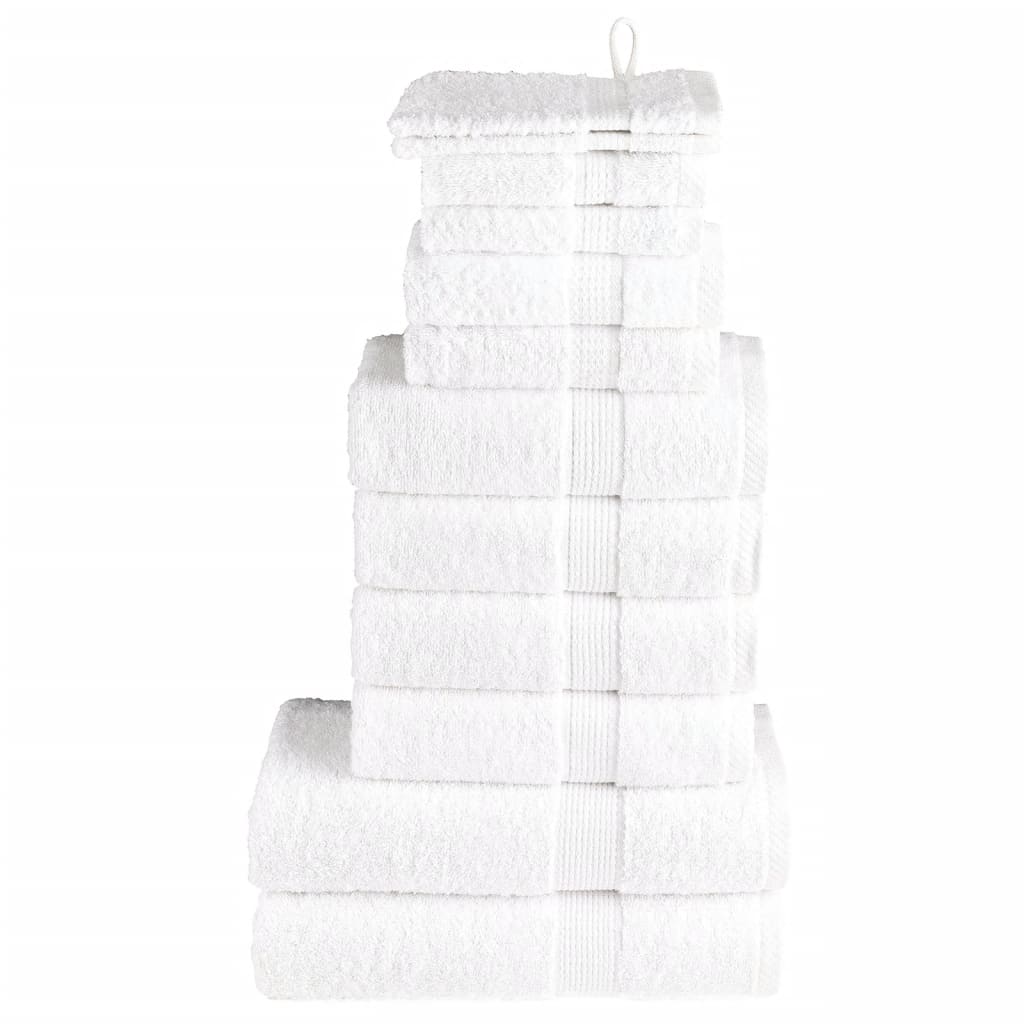 Set ASciugamani SOLUND 12 pz Bianchi 600 gsm
