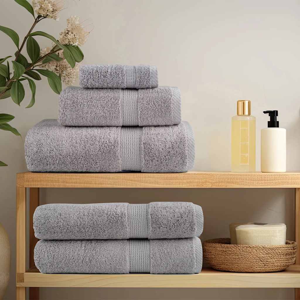 Set ASciugamani SOLUND 12 pz Grigio 600 gsm