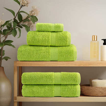 Set di asciugamani premium SOLUND 12 pezzi Verde mela 600 g/mÂ²