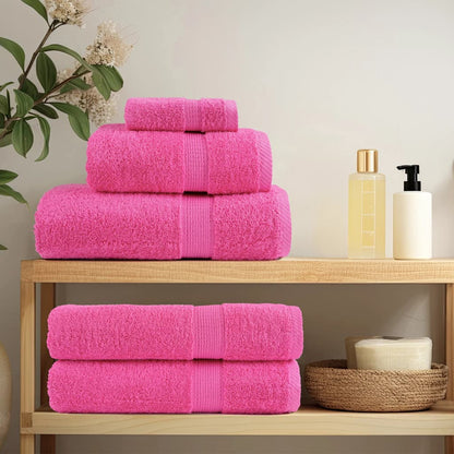 Set ASciugamani SOLUND 12 pz Rosa 600 gsm