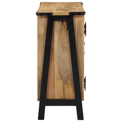 Credenza 88x30x69 cm in Legno Massello di Mango