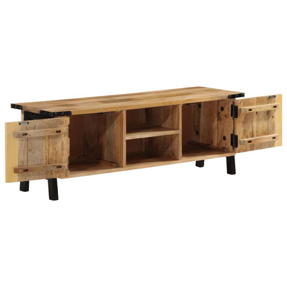 Mobile Porta TV 110x35x40 cm in Legno Massello di Mango