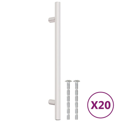 Maniglie per Mobili 20 pz Argento 160 mm in Acciaio Inox