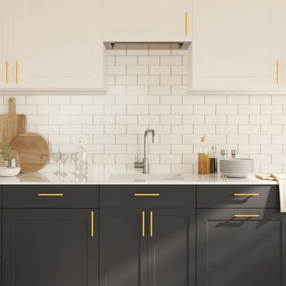 Maniglie per Mobili 20 pz Oro 96 mm in Acciaio Inox