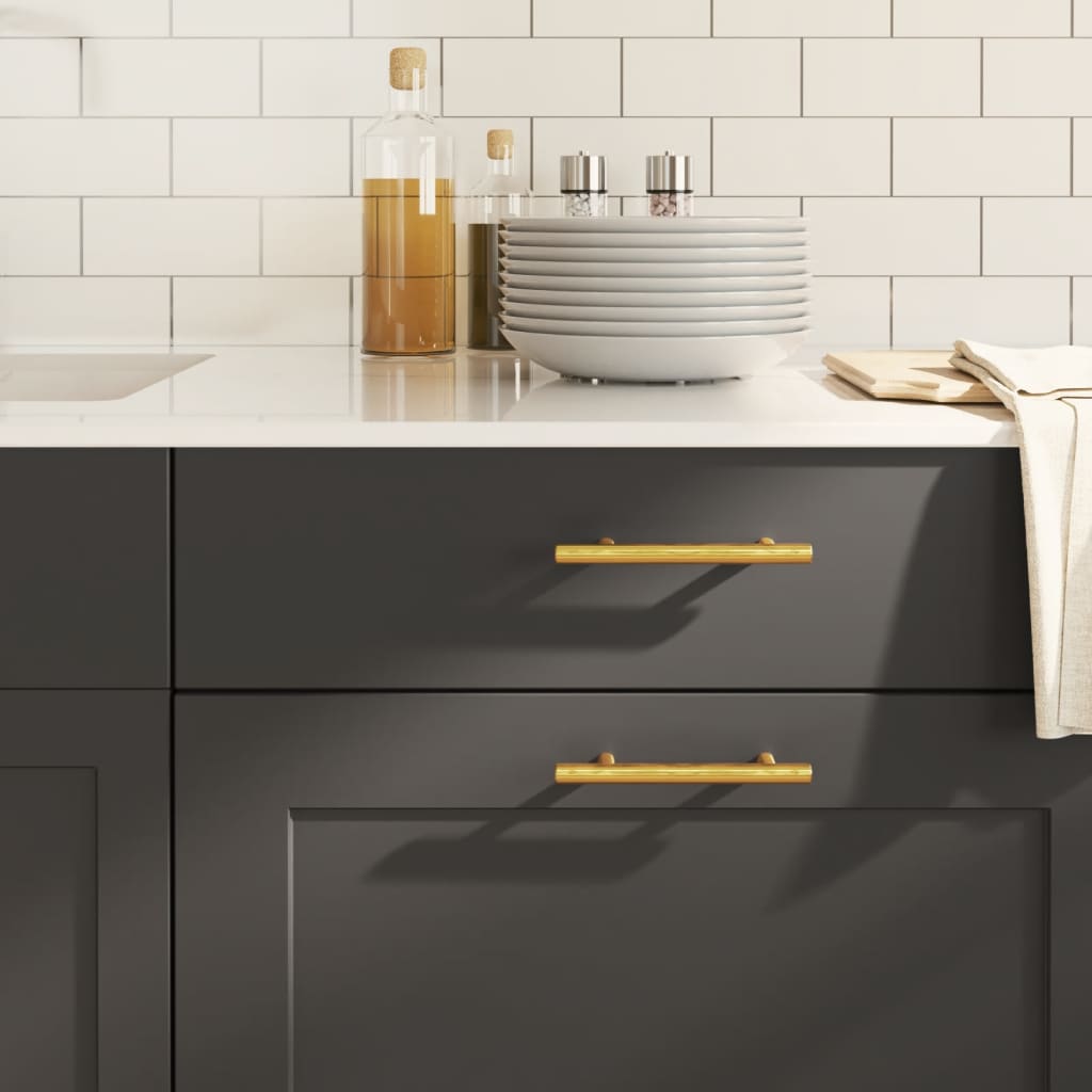 Maniglie per Mobili 20 pz Oro 96 mm in Acciaio Inox