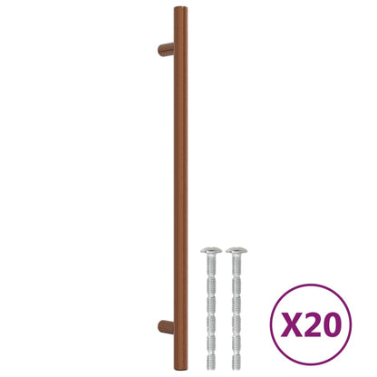 Maniglie per Mobili 20 pz Bronzo 224 mm in Acciaio Inox