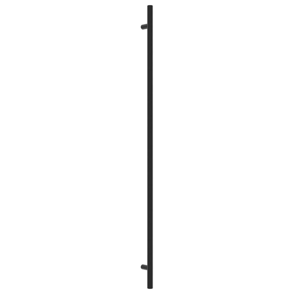Maniglie per Mobili 10 pz Nere 480 mm in Acciaio Inox