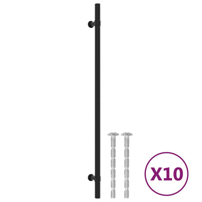 Maniglie per Mobili 20 pz Nere 320 mm in Acciaio Inox