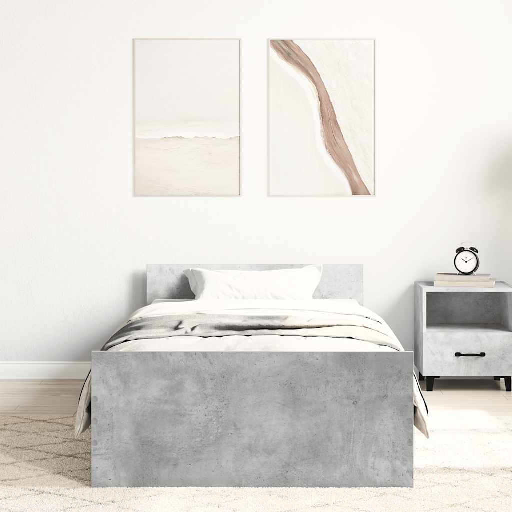 Giroletto Grigio Cemento 90x200 cm in Legno Multistrato