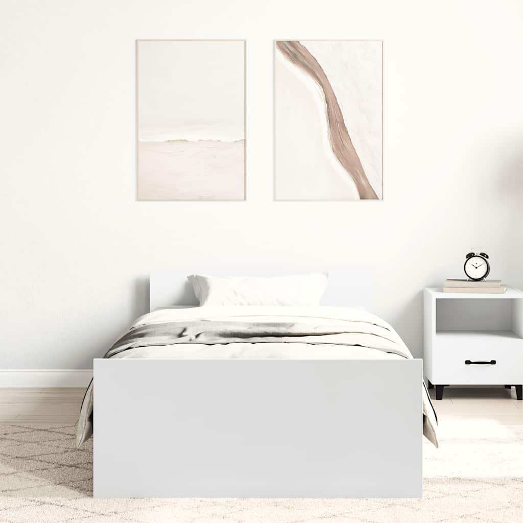 Giroletto Bianco 90x190 cm in Legno Multistrato
