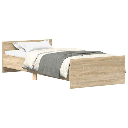 Giroletto senza Materasso Rovere Sonoma 90x190 cm in Truciolato
