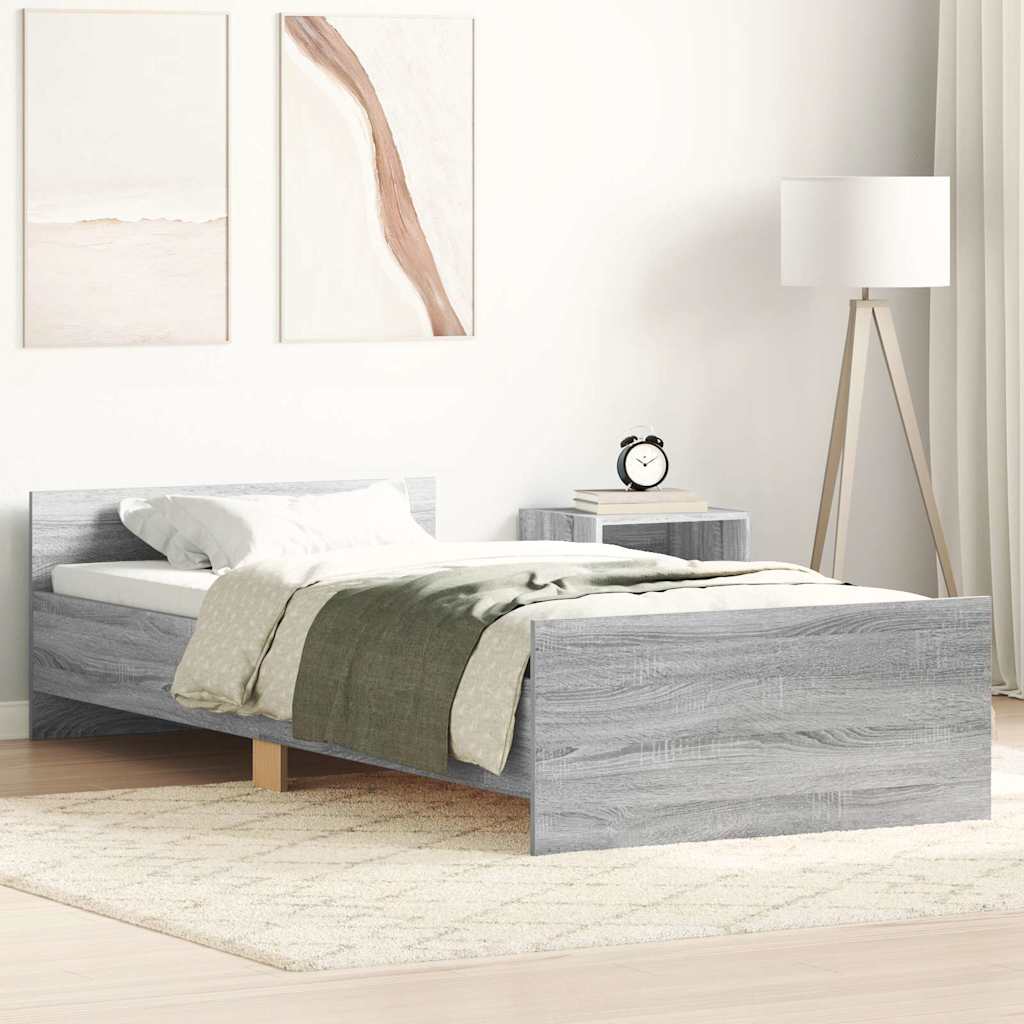 Giroletto Grigio Sonoma 90x190 cm in Legno Multistrato