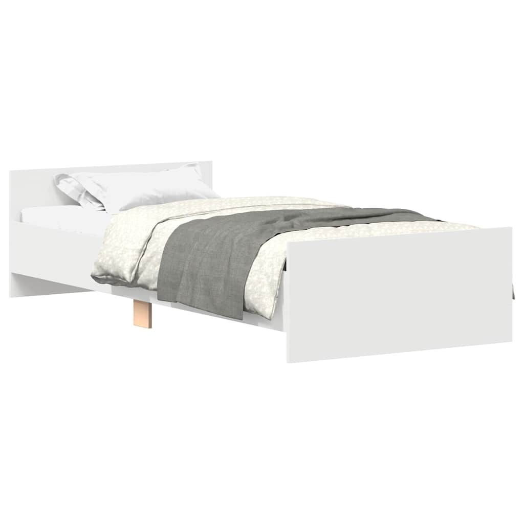Giroletto Bianco 75x190 cm Small Single in Legno Multistrato