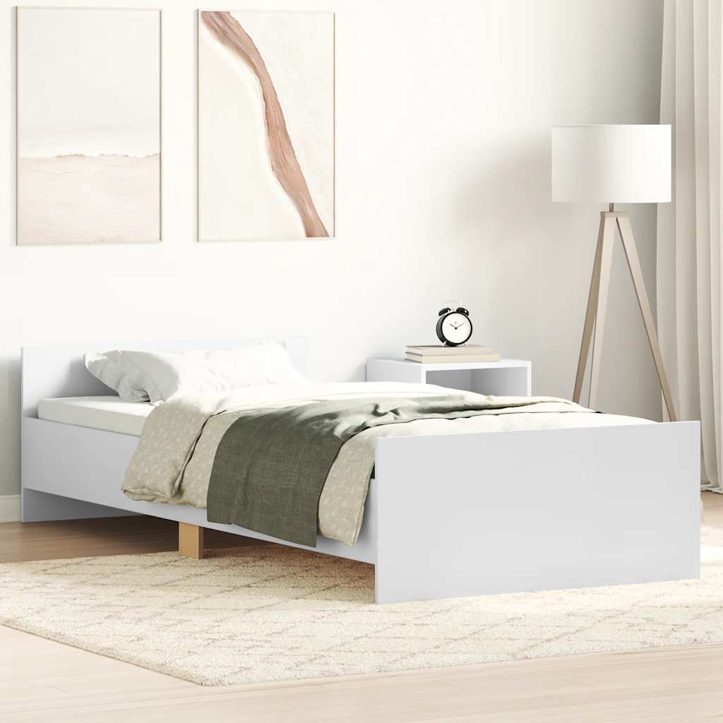 Giroletto Bianco 75x190 cm Small Single in Legno Multistrato