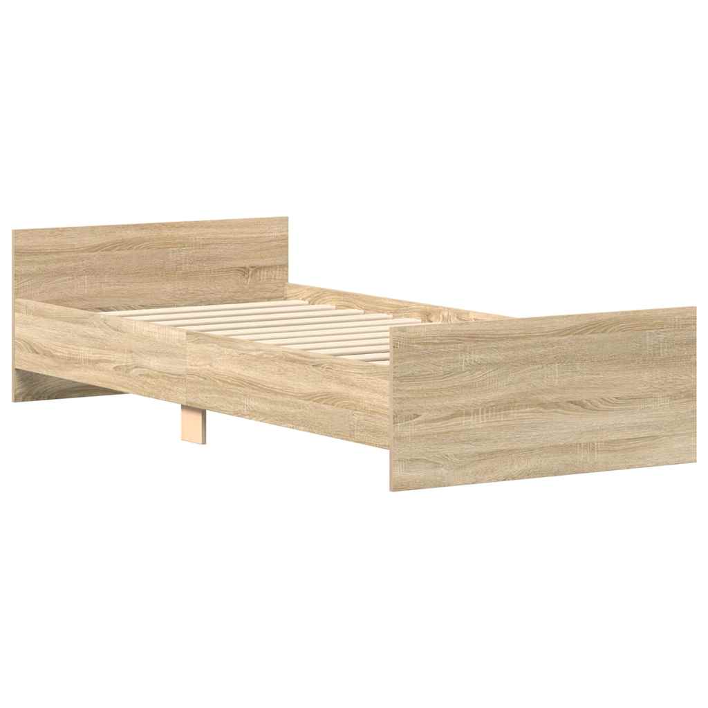 Giroletto senza Materasso Rovere Sonoma 75x190 cm in Truciolato