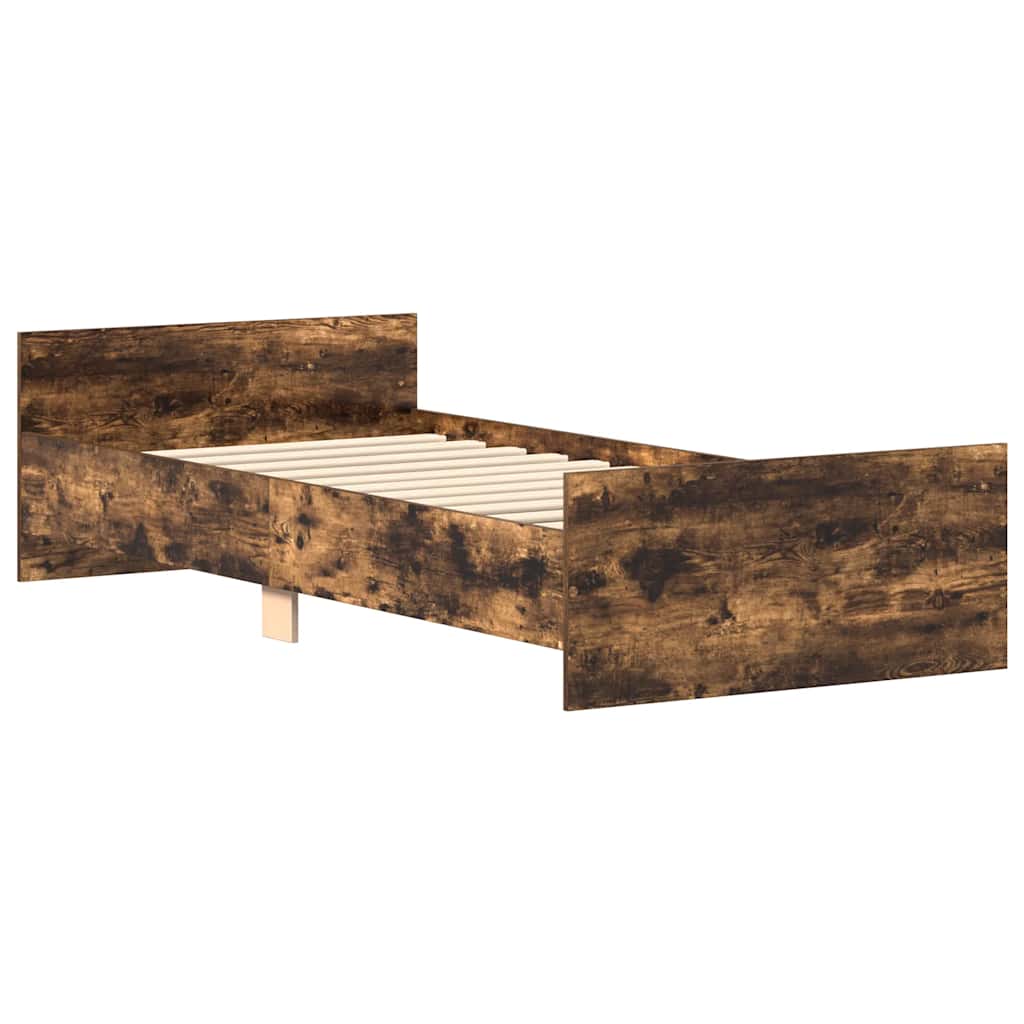 Giroletto senza Materasso Rovere Fumo 75x190 cm in Truciolato