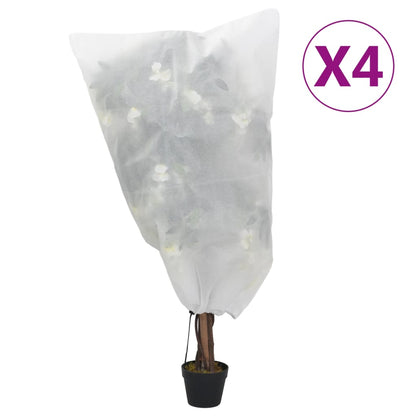 Coperture con Coulisse per Piante 4pz 70 g/mÂ² 0,8x1 m