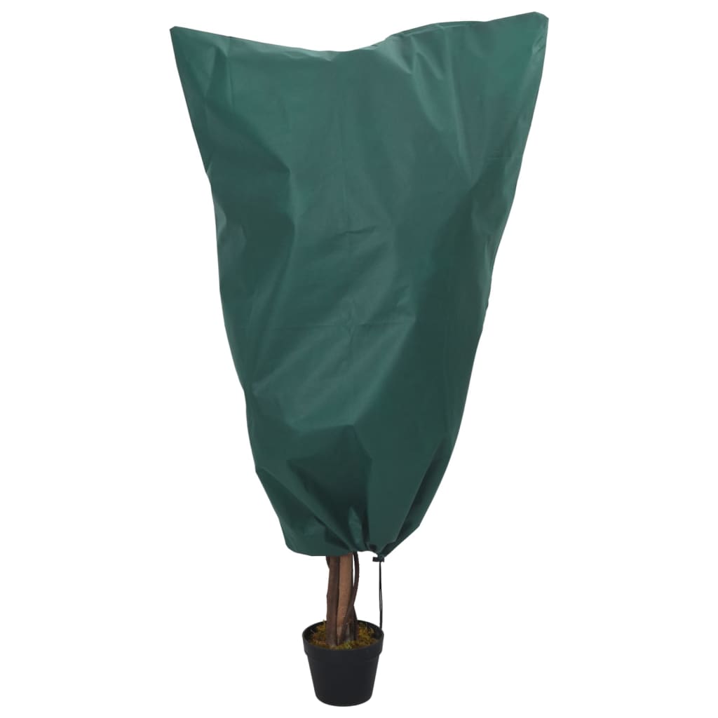 Coperture con Coulisse per Piante 4pz 70 g/mÂ² 0,8x0,8 m