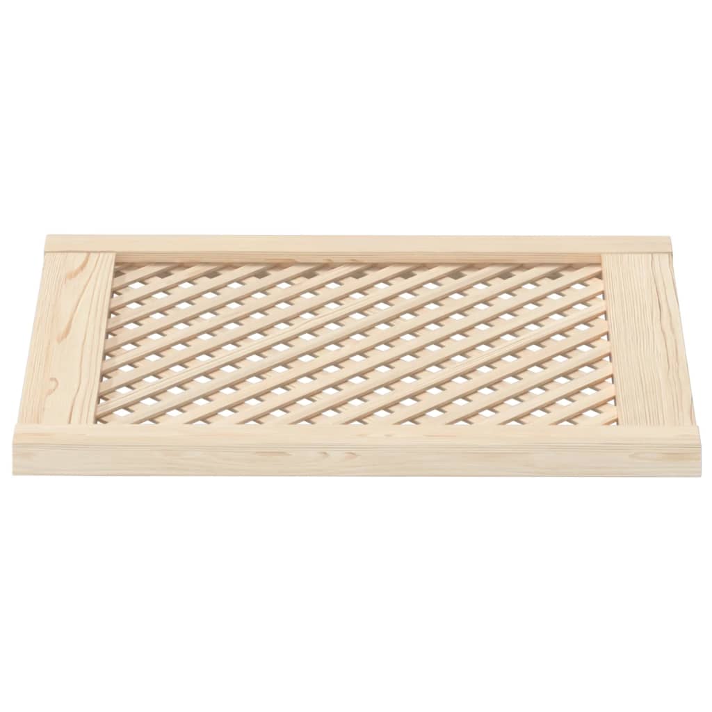 Ante con Design a Reticolo 2 pz 49,5x61,5 cm in Legno di Pino