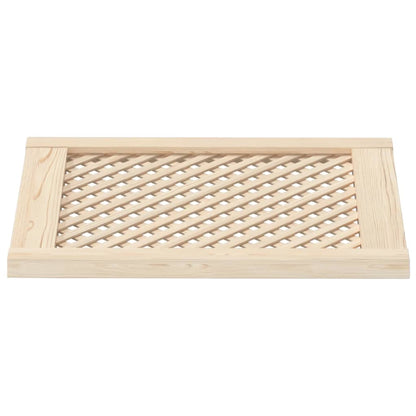 Ante con Design a Reticolo 2 pz 49,5x61,5 cm in Legno di Pino
