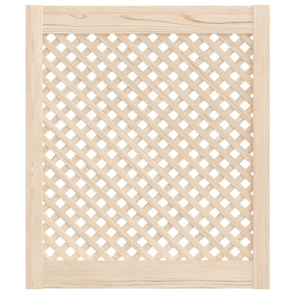 Ante con Design a Reticolo 2 pz 59,5x69 cm in Legno di Pino