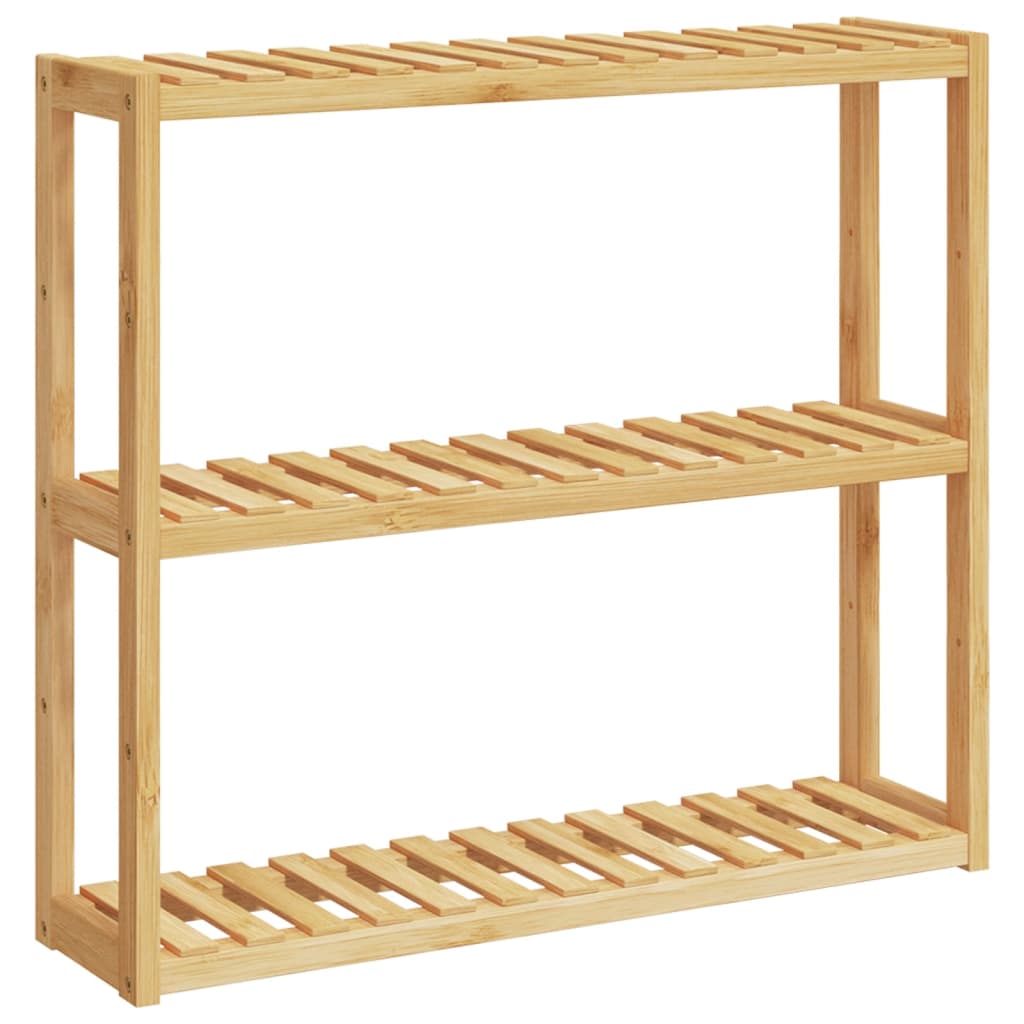 Mensola da Bagno 3 Ripiani Montaggio a Parete 60x15x54cm BambÃ¹