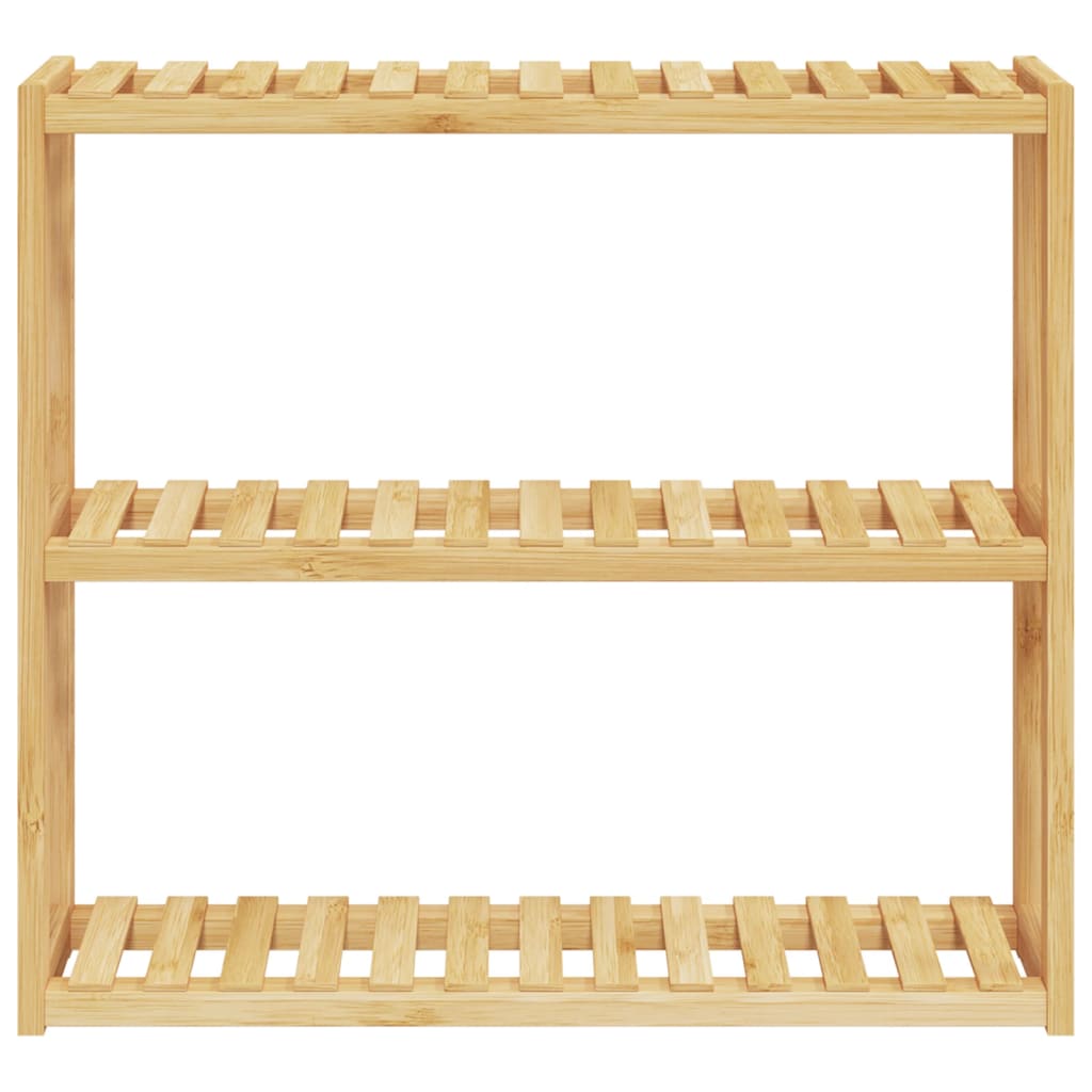 Mensola da Bagno 3 Ripiani Montaggio a Parete 60x15x54cm BambÃ¹