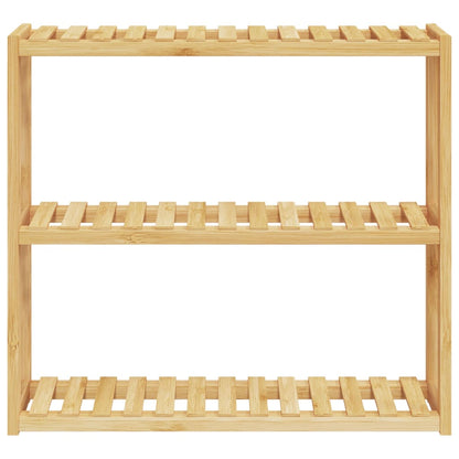 Mensola da Bagno 3 Ripiani Montaggio a Parete 60x15x54cm BambÃ¹