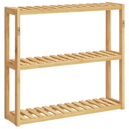 Mensola da Bagno 3 Ripiani Montaggio a Parete 60x15x54cm BambÃ¹