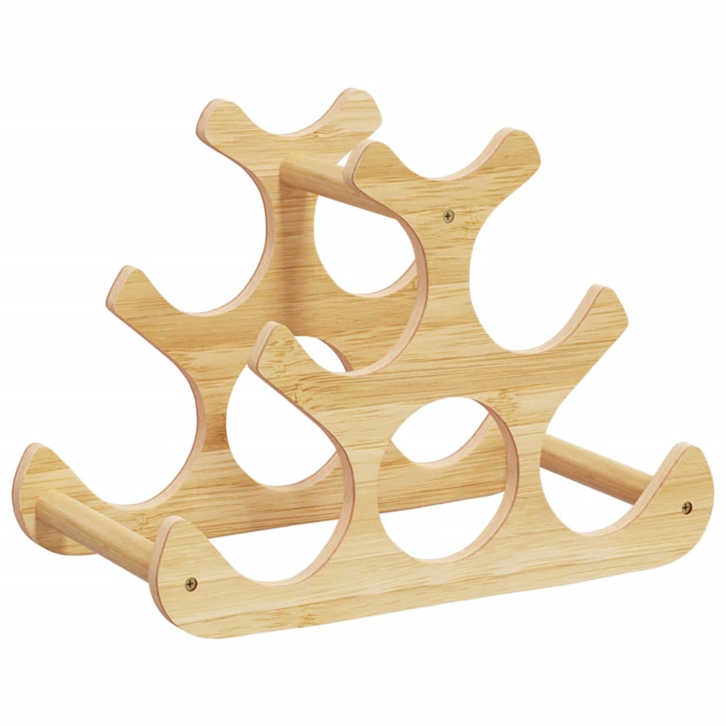 Portabottiglie di Vino per 6 Bottiglie 35x18x25,5 cm in BambÃ¹