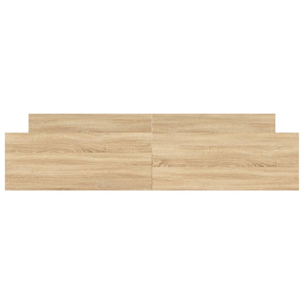 Giroletto con Testiera e Pediera Rovere Sonoma 200x200 cm