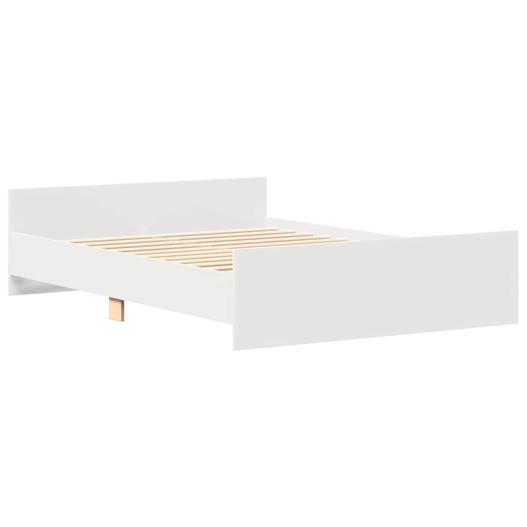 Giroletto con Testiera e Pediera Bianco 120x200 cm