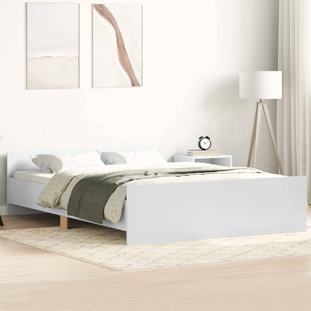Giroletto con Testiera e Pediera Bianco 120x200 cm