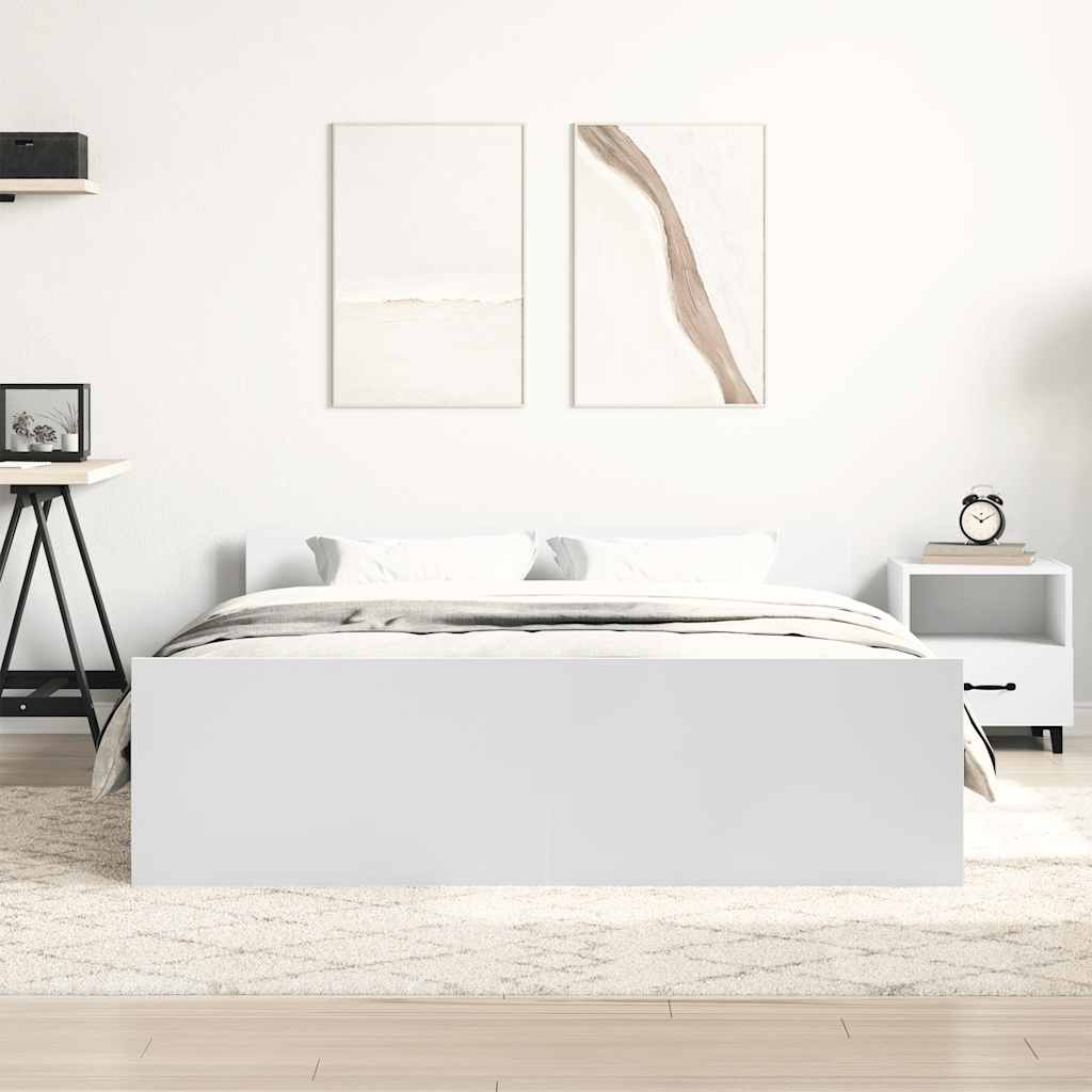 Giroletto con Testiera e Pediera Bianco 140x200 cm