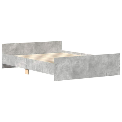 Giroletto con Testiera e Pediera Grigio Cemento 140x200 cm
