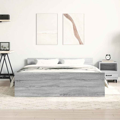Giroletto con Testiera e Pediera Grigio Sonoma 140x200 cm