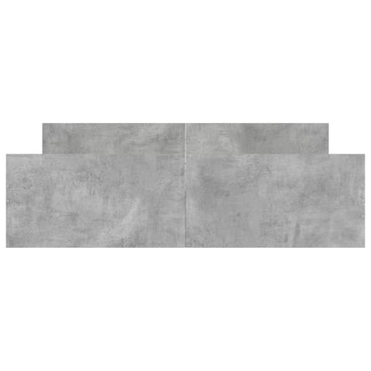 Giroletto con Testiera e Pediera Grigio Cemento 150x200 cm