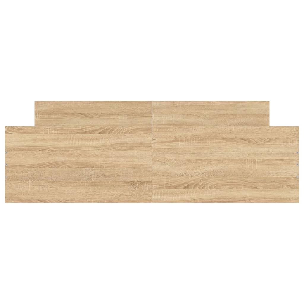 Giroletto con Testiera e Pediera Rovere Sonoma 160x200 cm