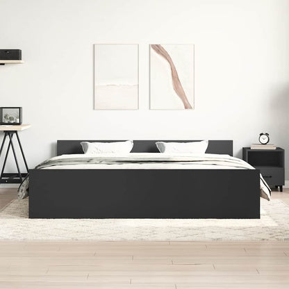 Giroletto con Testiera e Pediera Nero 180x200 cm