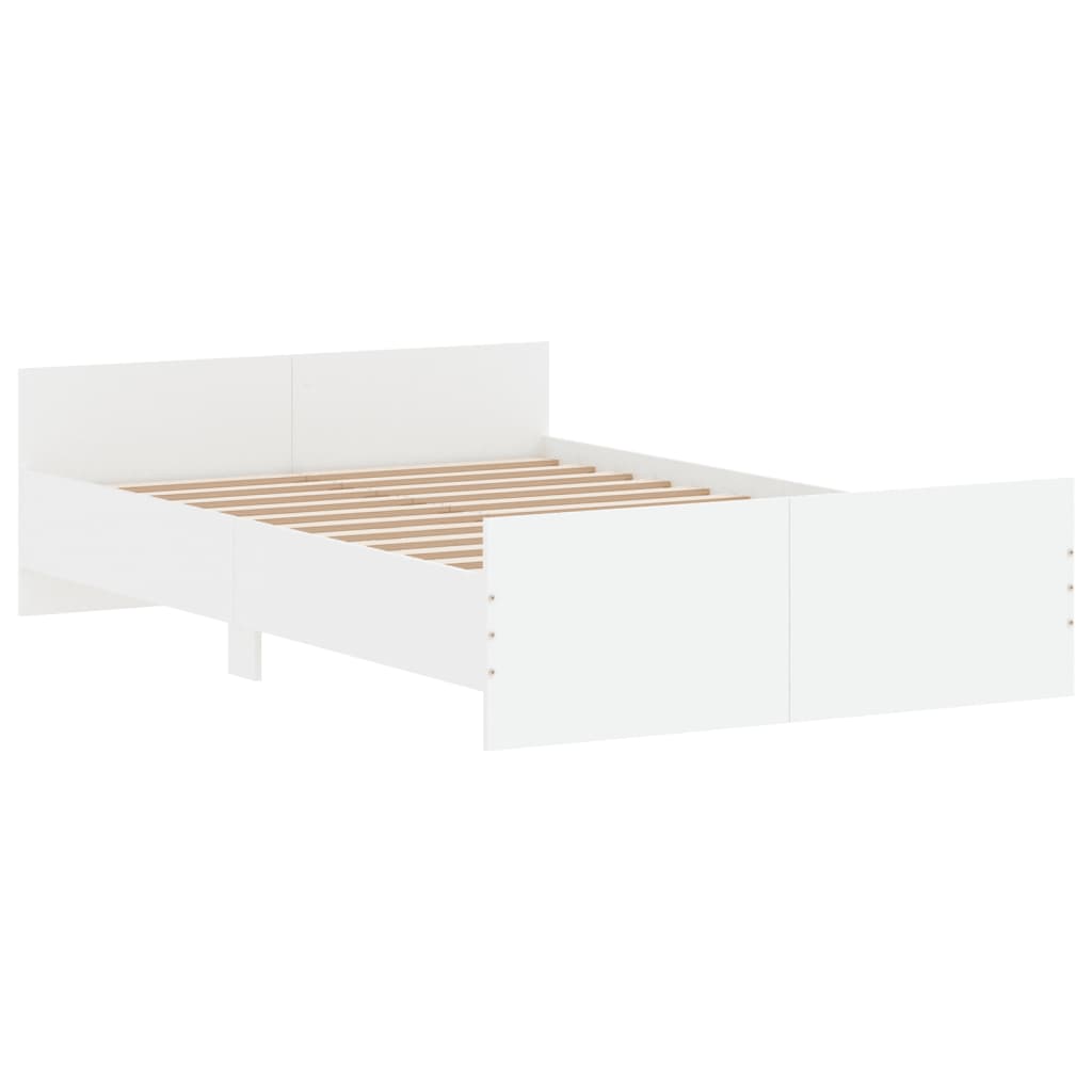 Giroletto con Testiera e Pediera Bianco 120x190 cm