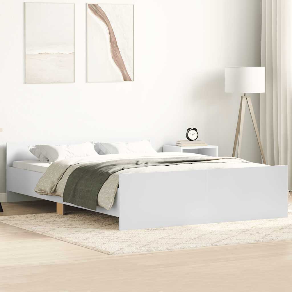 Giroletto con Testiera e Pediera Bianco 120x190 cm