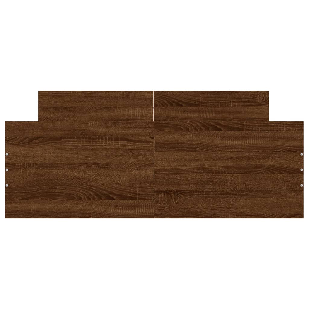 Giroletto con Testiera e Pediera Rovere Marrone 120x190 cm
