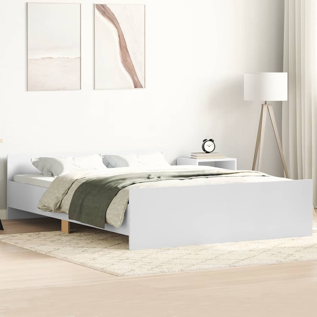 Giroletto con Testiera e Pediera Bianco 140x190 cm
