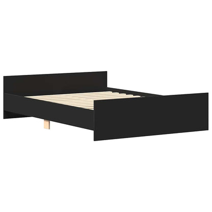 Giroletto con Testiera e Pediera Nero 140x190 cm