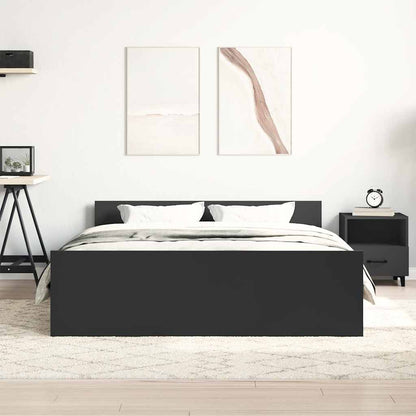 Giroletto con Testiera e Pediera Nero 140x190 cm
