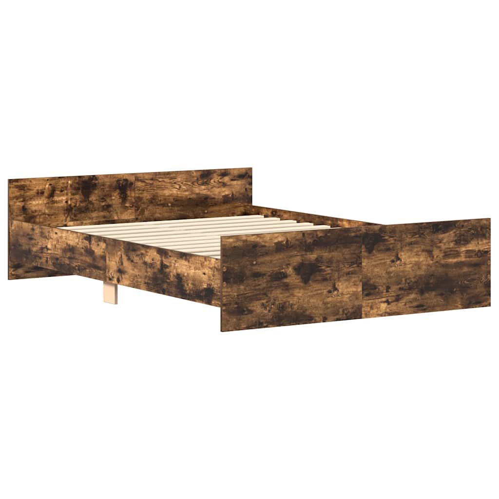 Giroletto con Testiera e Pediera Rovere Fumo 140x190 cm