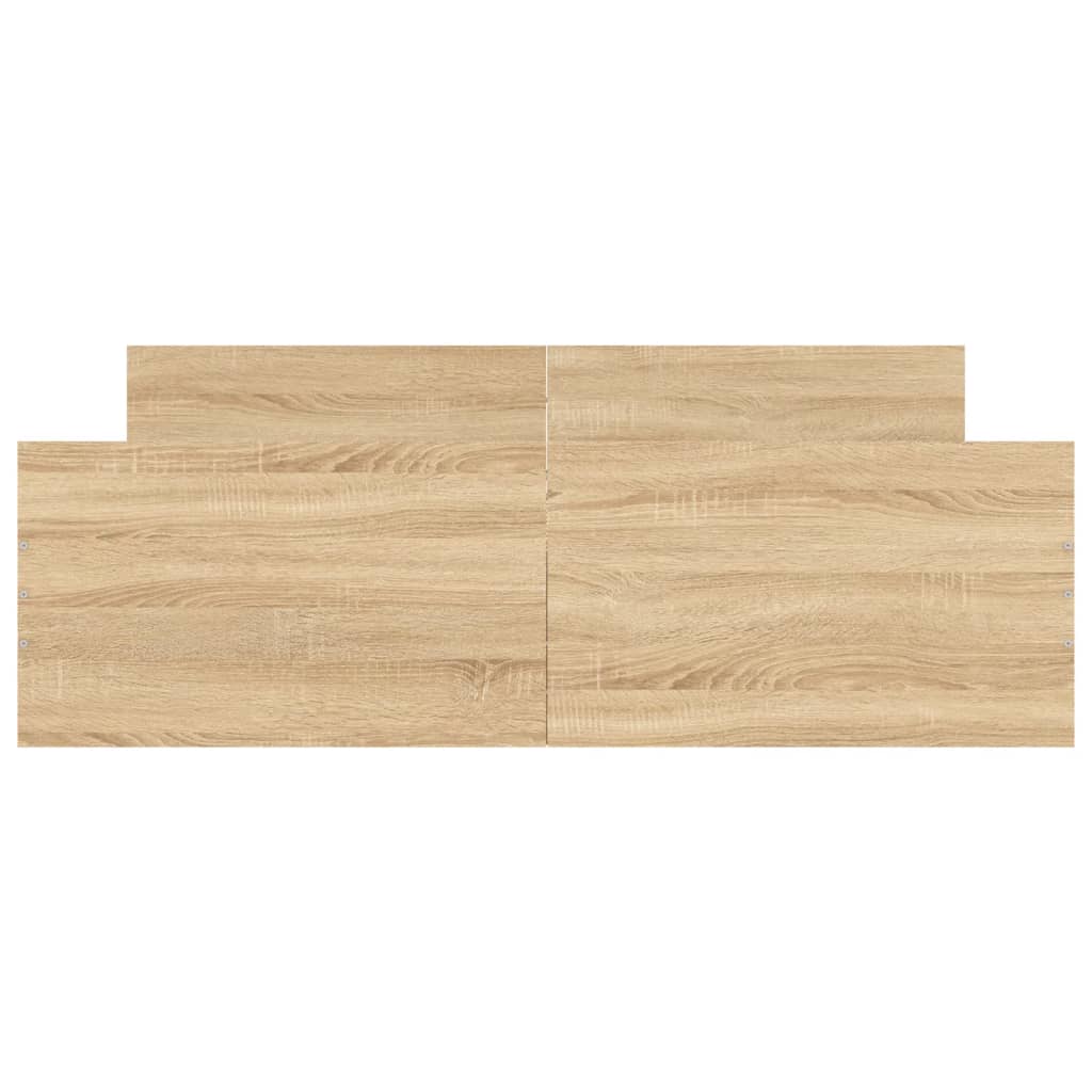 Giroletto con Testiera e Pediera Rovere Sonoma 135x190 cm